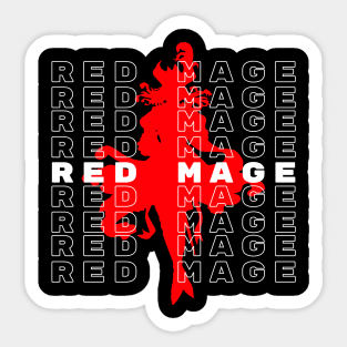 Red Mage aesthetic - For Warriors of Light & Darkness FFXIV Online Sticker